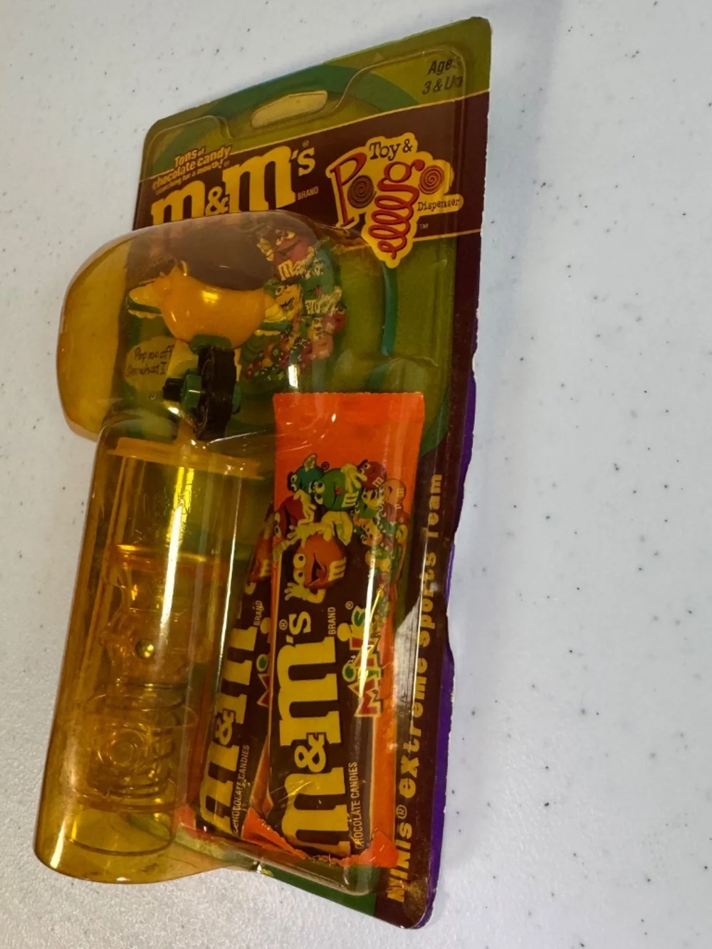 Vtg M&M's Minis Pogo Dispenser Bundle Set of 4 Biker Hockey Basketball & Soccer